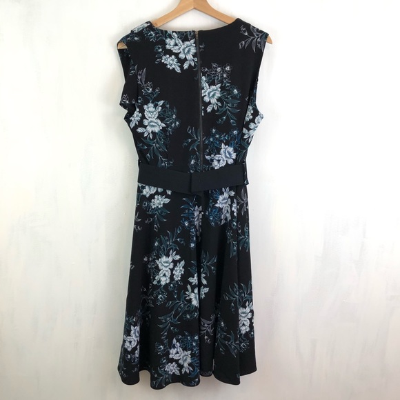 City Chic Electric Bouquet Belted Midi Dress 14 95 - Picture 3 of 7